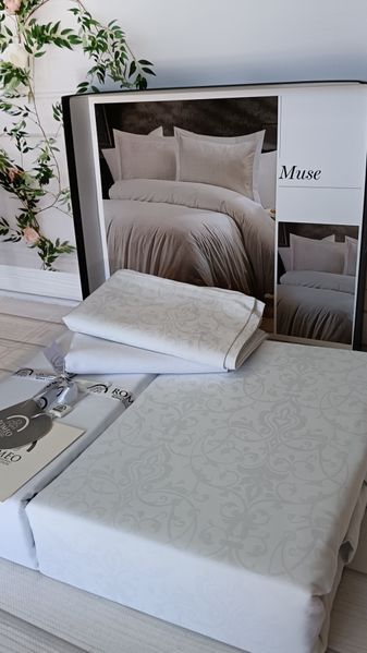 Постельное белье Romeo Home сатин - жаккард Muse евро 211402 фото