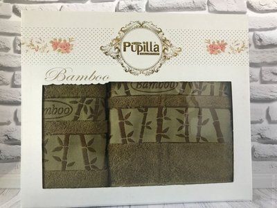 Набір бамбукових рушників 50х90+70х140 см. Pupilla модель 4911 77944 фото