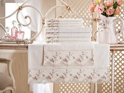 Полотенце Gul Guler Firuze Crem 50х90 см 26113 фото