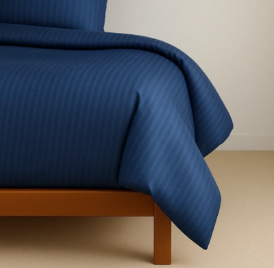 Підковдра U-tek Сатин Boston Royal Blue Stripe 175х210 см 214137 фото