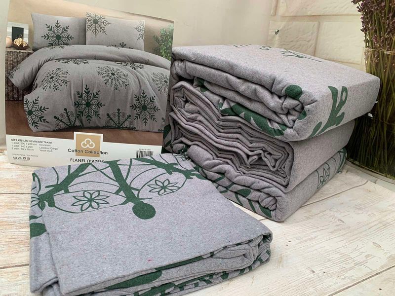 Постельное белье Cotton Collection фланель модель 21 евро 173327 фото