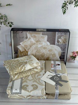 Постільна білизна сатин Romeo Home Gemma євро 209534 фото