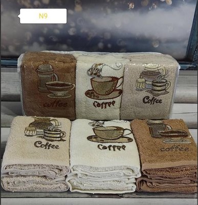 Набор махровых полотенец для кухни Ma Me из 6 штук 30х50 см, модель 9 123606 фото