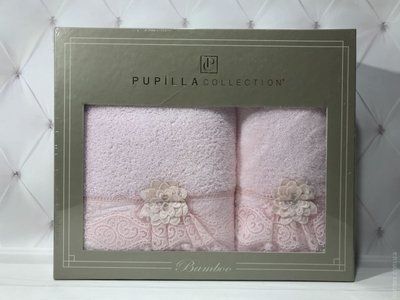 Набір бамбукових рушників 50х90+70х140 см. Pupilla Romantik bambuk модель 3 77949 фото