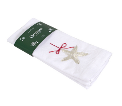 Набір столових серветок Lotus Home Christmas Star 48х48 см із 2 шт. 203055 фото