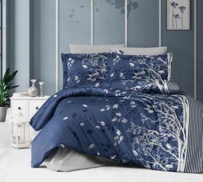 Постельное белье First Choice Living navy blue полуторное 216172 фото