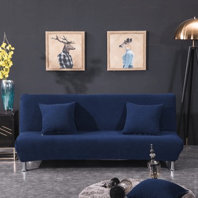 Чохол на двомісний диван жакардовий HomyTex Синій 122764 фото