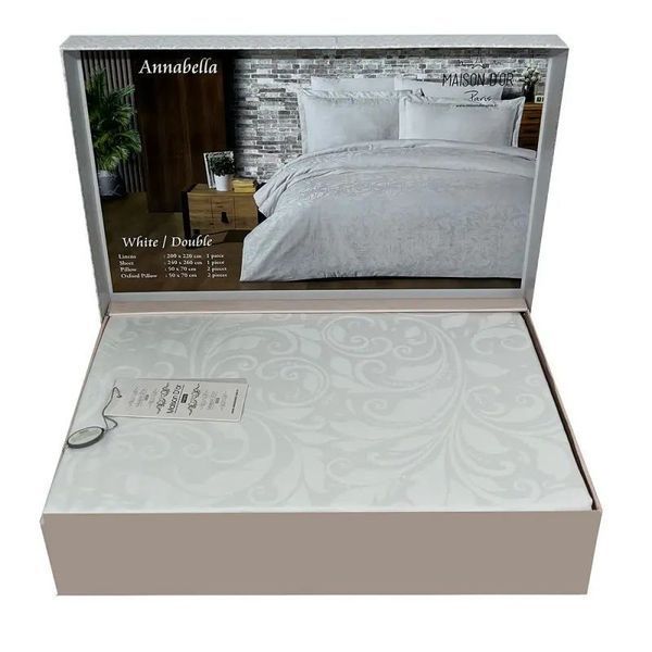 Постельное белье Maison D'or Annabella White евро 137653 фото