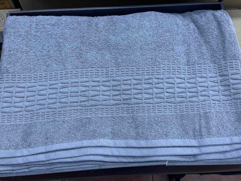 Махрова простирадло - Піке Sikel cotton Imperial 200x220 см світло-сіре 112769 фото