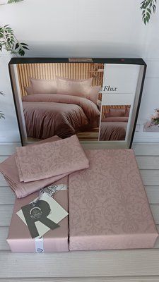 Постельное белье Romeo Home сатин - жаккард Flux евро 211404 фото