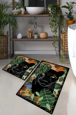 Набор ковриков для ванной Chilai Home Schwarz 60x100 см + 50x60 см 184907 фото
