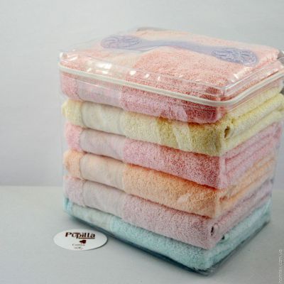 Набор махровых полотенец Pupilla из 6 шт. 70х140 см. Lalezar 77742 фото