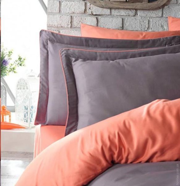 Постільна білизна Dantela Vita Tuana orange євро 74472 фото