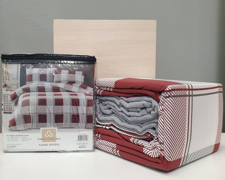 Постільна білизна Cotton Collection фланель модель 52 полуторне 212415 фото