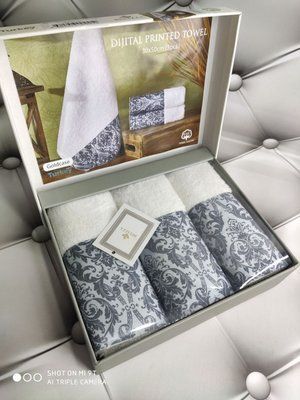 Набір махрових рушників Belizza Goldcase із 3-х штук 30x50 см 118922 фото