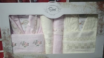Семейный набор из полотенец и халатов Sikel модель 5 из 6-ти предметов 125110 фото