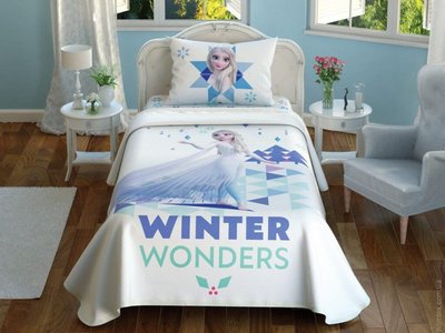 Постільна білизна TAC Frozen2 Wonders з піку покривалом полуторний 107266 фото