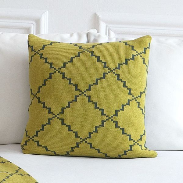 Наволочка La Modno Diamond Green-Yellow 45x45 см 116231 фото
