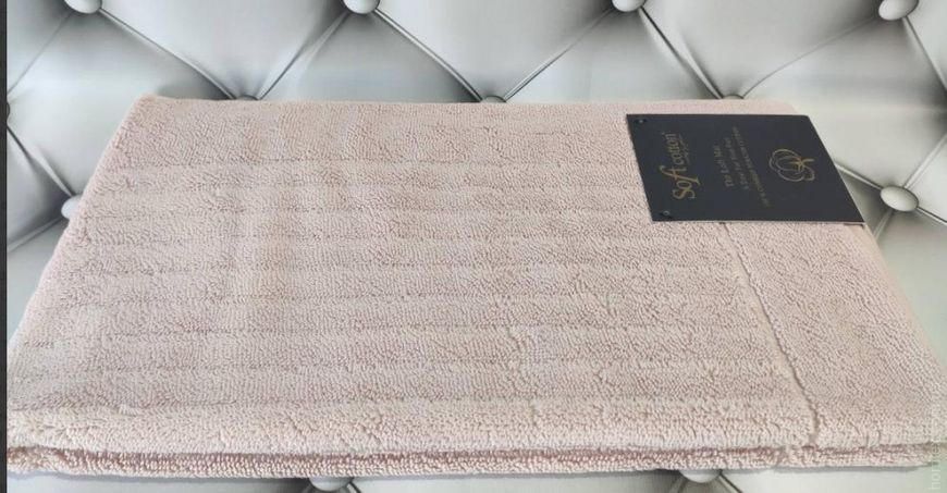 Махровий рушник - килимок для ванної 50х90 см. Soft cotton LOFT 1 77536 фото