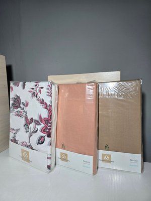 Простынь на резинке c наволочкой из фланели Cotton Collection 100х200 см + 25 см, в ассортименте модель 5 213027 фото