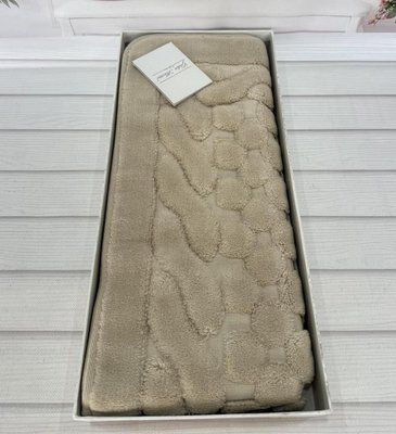 Килимок бавовняний Gelin Gome 60x100 см світло-бежевий 219571 фото