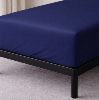 Простирадло натяжне U-tek сатин Boston Royal Blue 140x190+30 см 214327 фото