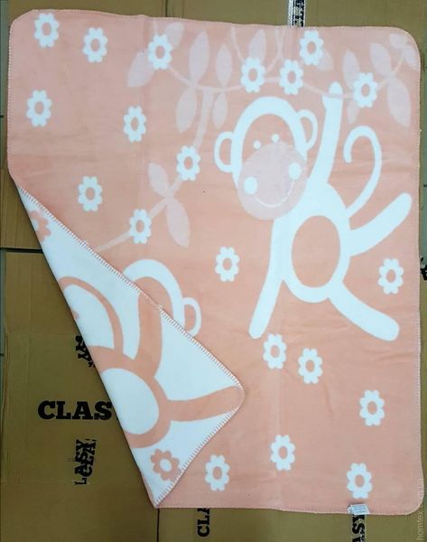 Плед-одеяло Zeron детское акрил персиковое 90х120 см 74816 фото