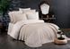 Покрывало жаккардовое с кружевом Finezza Home Delux stone 250x260  см  с наволочками 50х70 см серо - бежевое 217018 фото 1