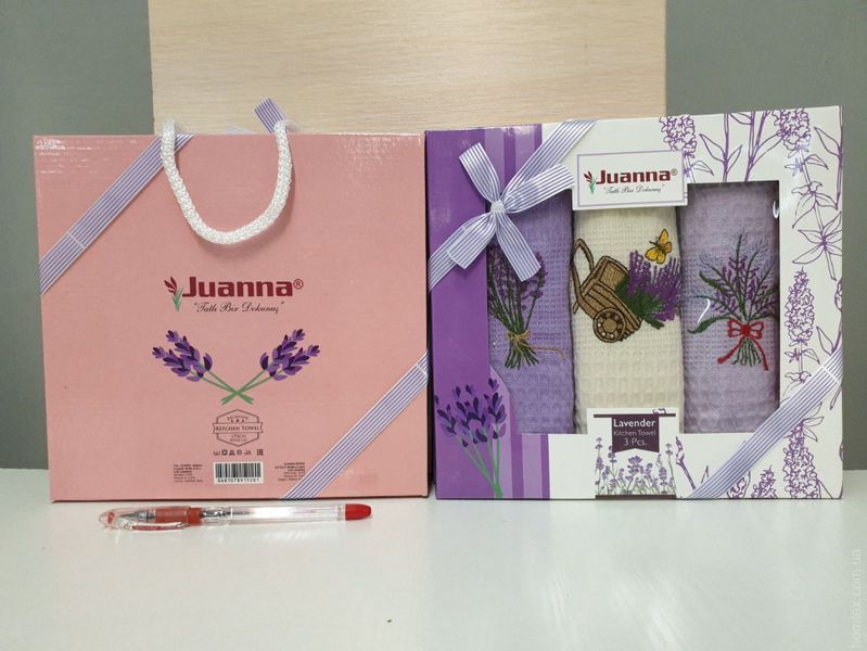 Набір вафельних рушників для кухні Juanna з 3-х штук 40x60 см, модель 35 116942 фото