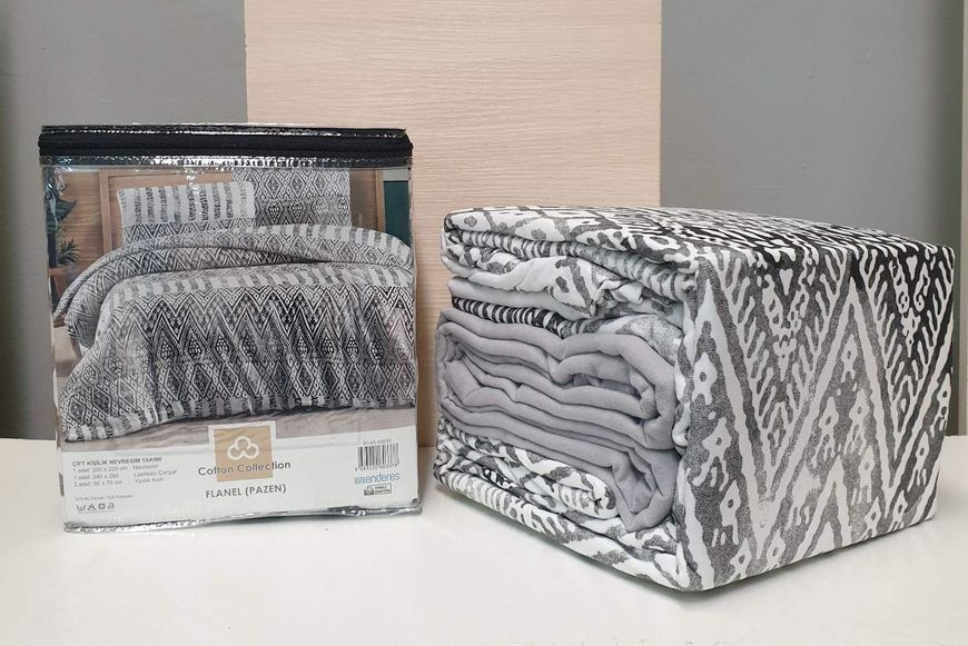 Постільна білизна Cotton Collection фланель модель 54 полуторне 212417 фото