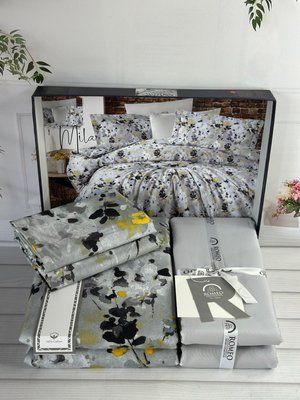 Постільна білизна сатин Romeo Home Mila євро 209525 фото