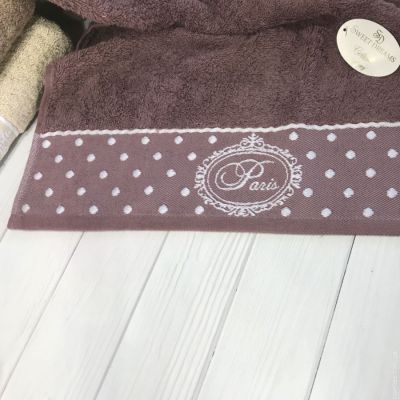 Набір махрових рушників Sweet dreams Paris із 6 шт. 70х140 см 110954 фото